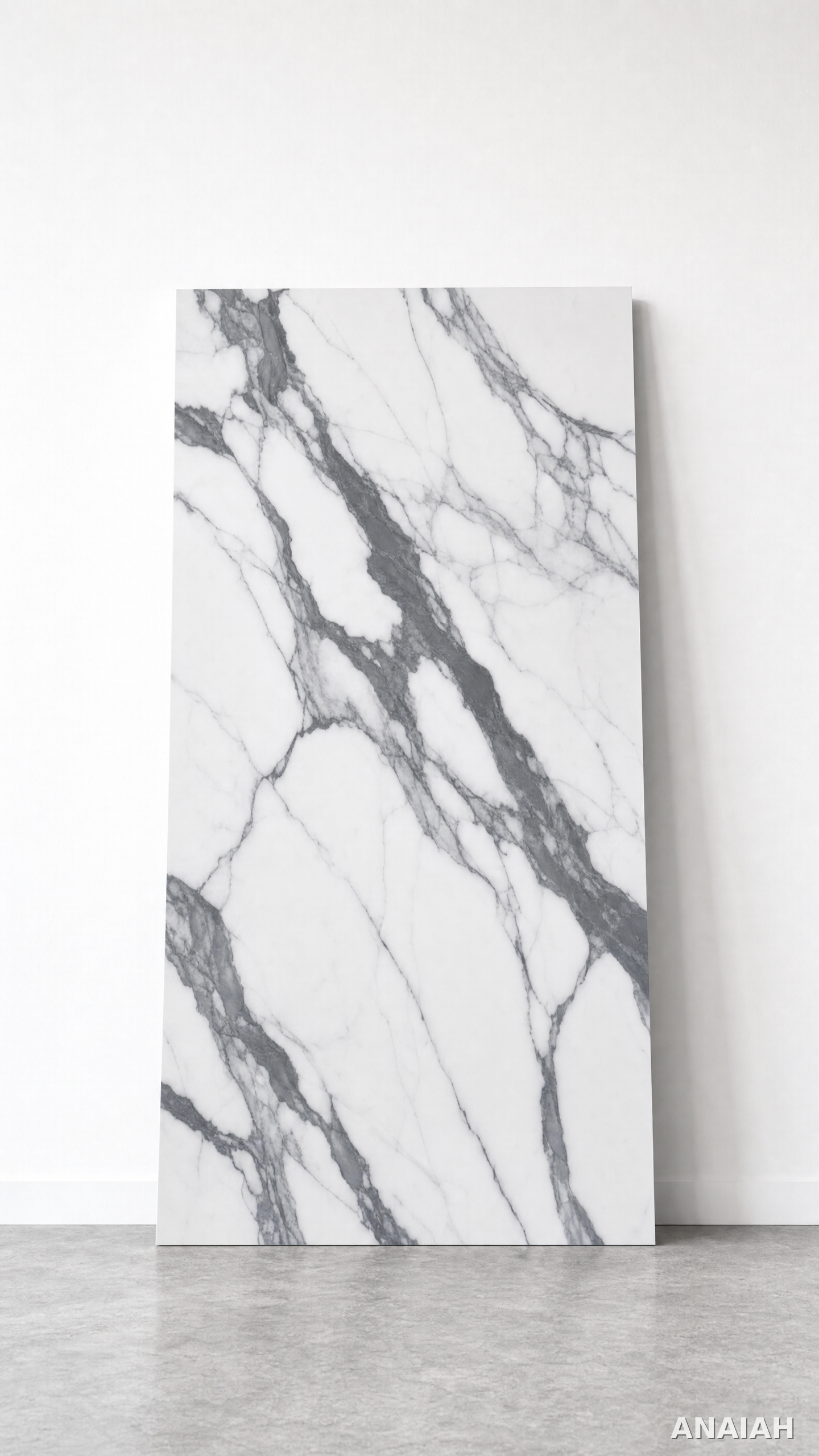Gloss Sintered Stone Panel - Dark Grey