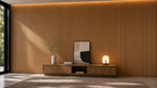Natural Oak Fluted PVC Wall Panel