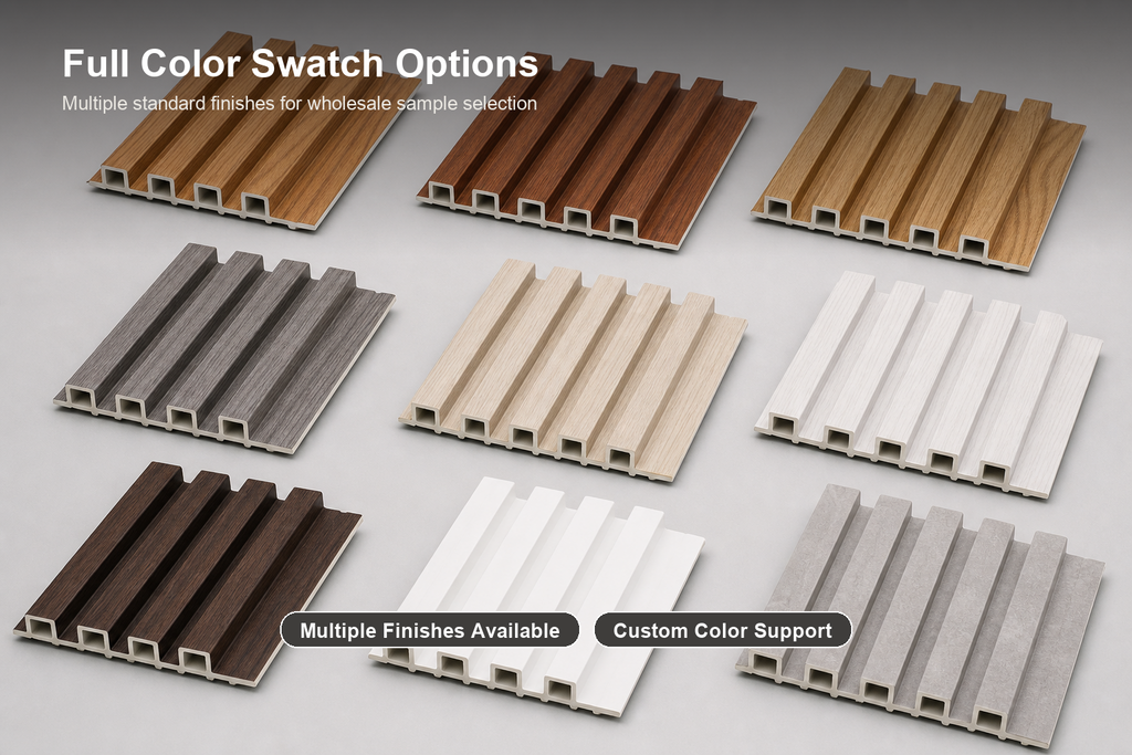 Natural Oak Hollow PVC Fluted Wall Panel