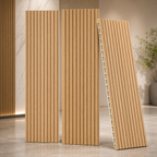 Natural Oak Fluted PVC Wall Panel