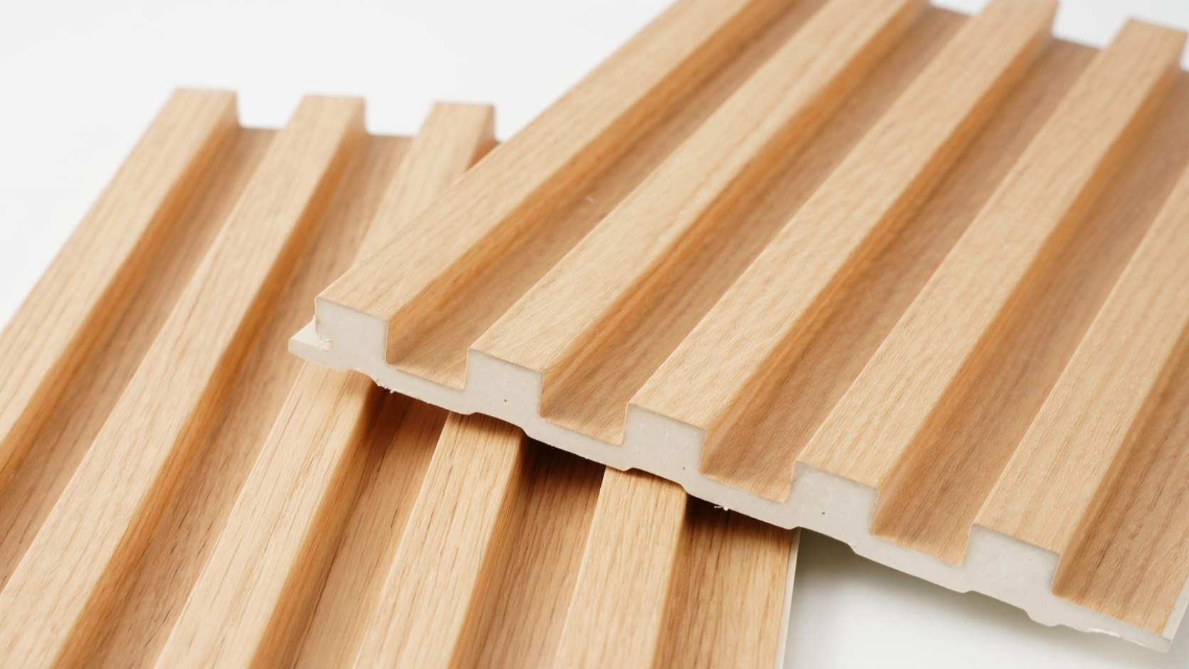 Square Flute Panel-Solid Oak