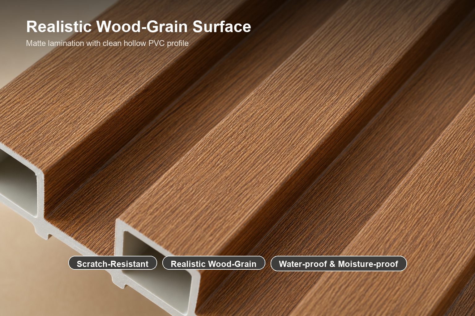 Natural oak wood grain texture close up